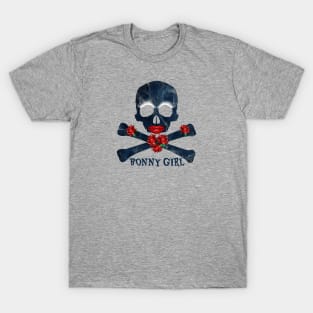 Bonny Pirate Girl, Skull and Crossbones T-Shirt